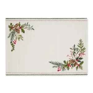 Boughs of Holly Printed Placemat