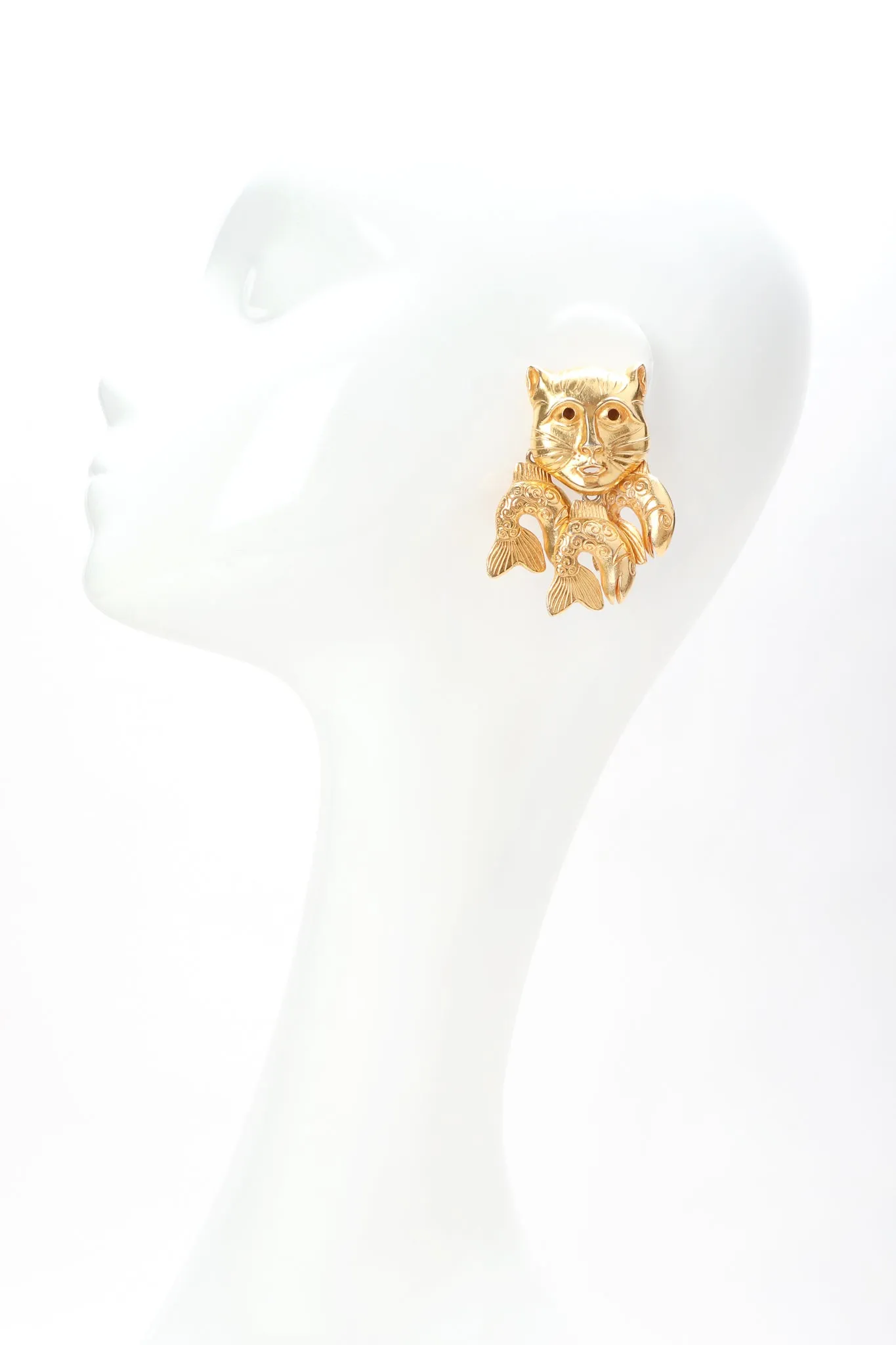 Catfish Mask Earrings