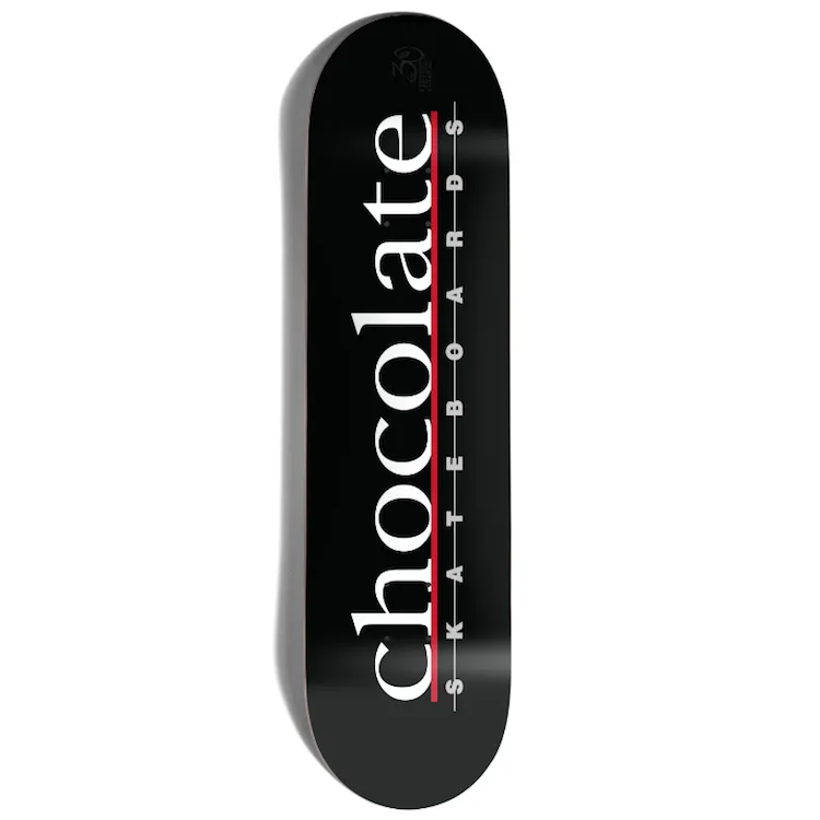 Chocolate Skateboards 30 Years Bar Logo Vincent Alvarez Skateboard Deck 8.25"