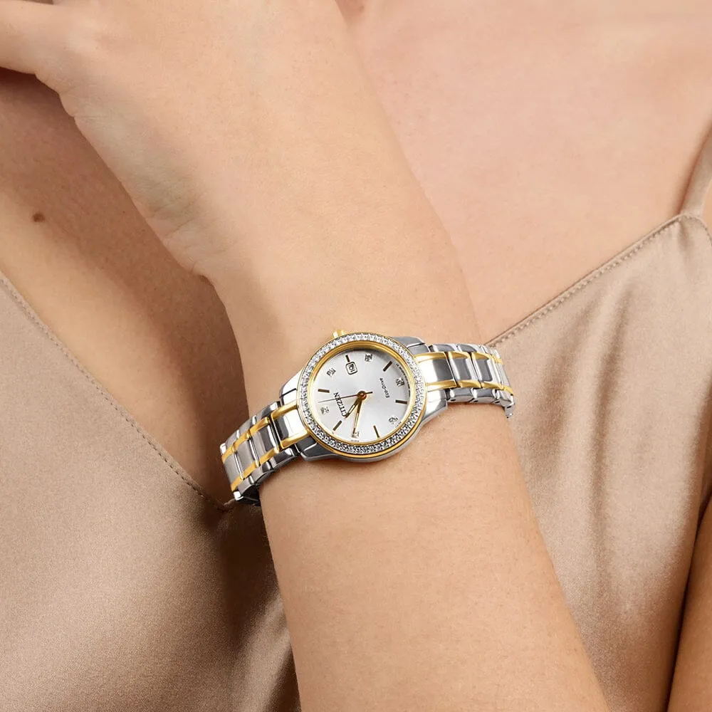 Citizen Eco Drive Swarovski Crystal Watch FE1174-50A