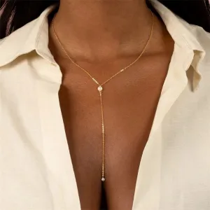 Collier Perle Blanche - Caroline