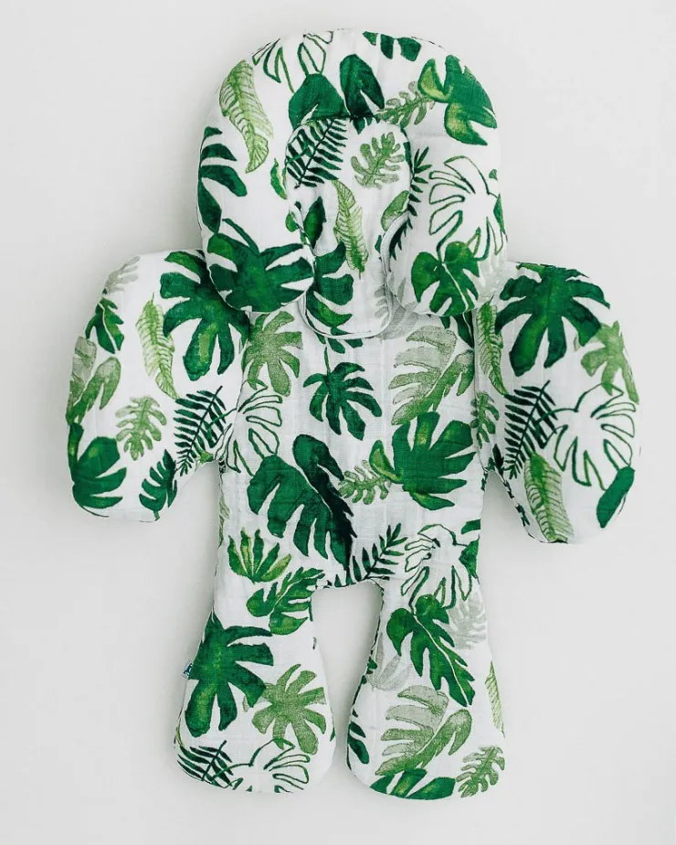 Cotton Muslin Body Support - Tropical Leaf