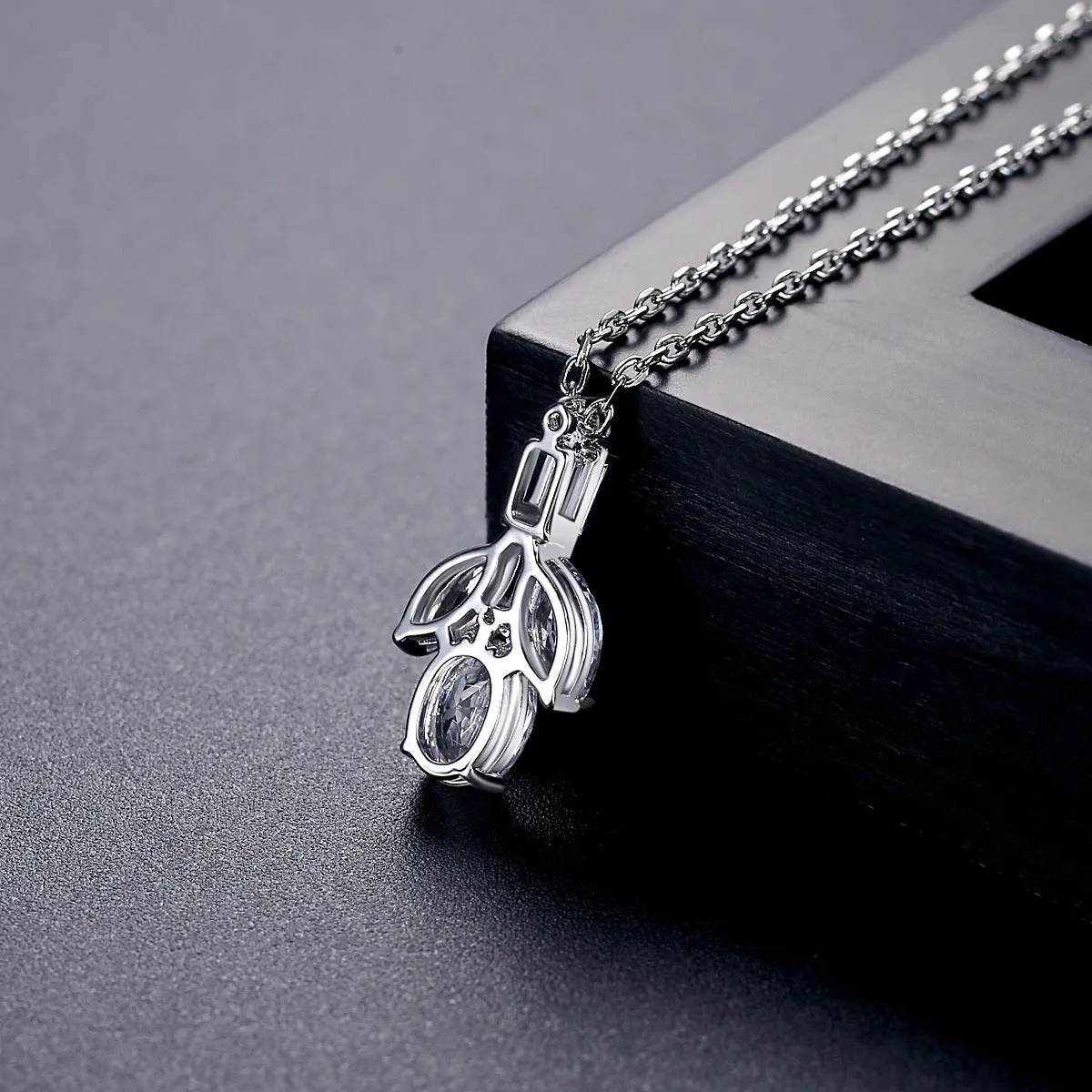 Crystal & Cubic Zirconia Botany Pendant Necklace