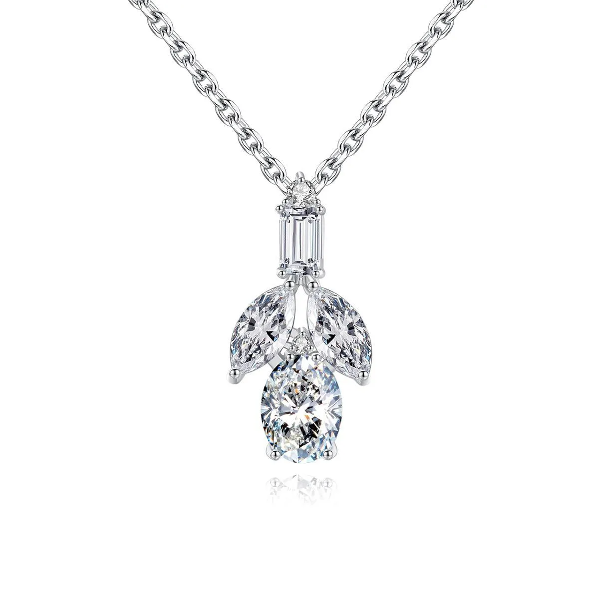 Crystal & Cubic Zirconia Botany Pendant Necklace