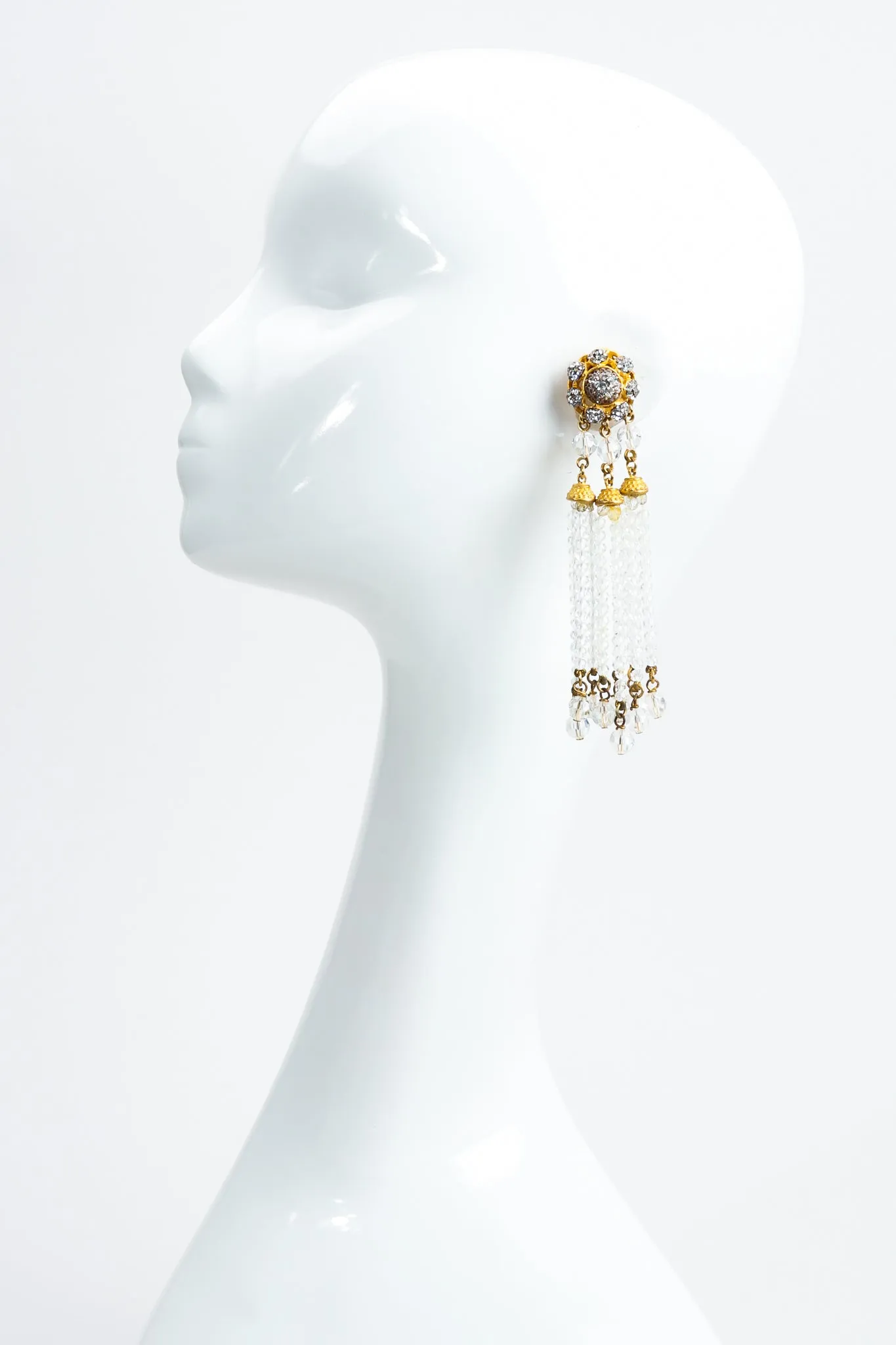 Crystal Chandelier Bead Drop Earrings