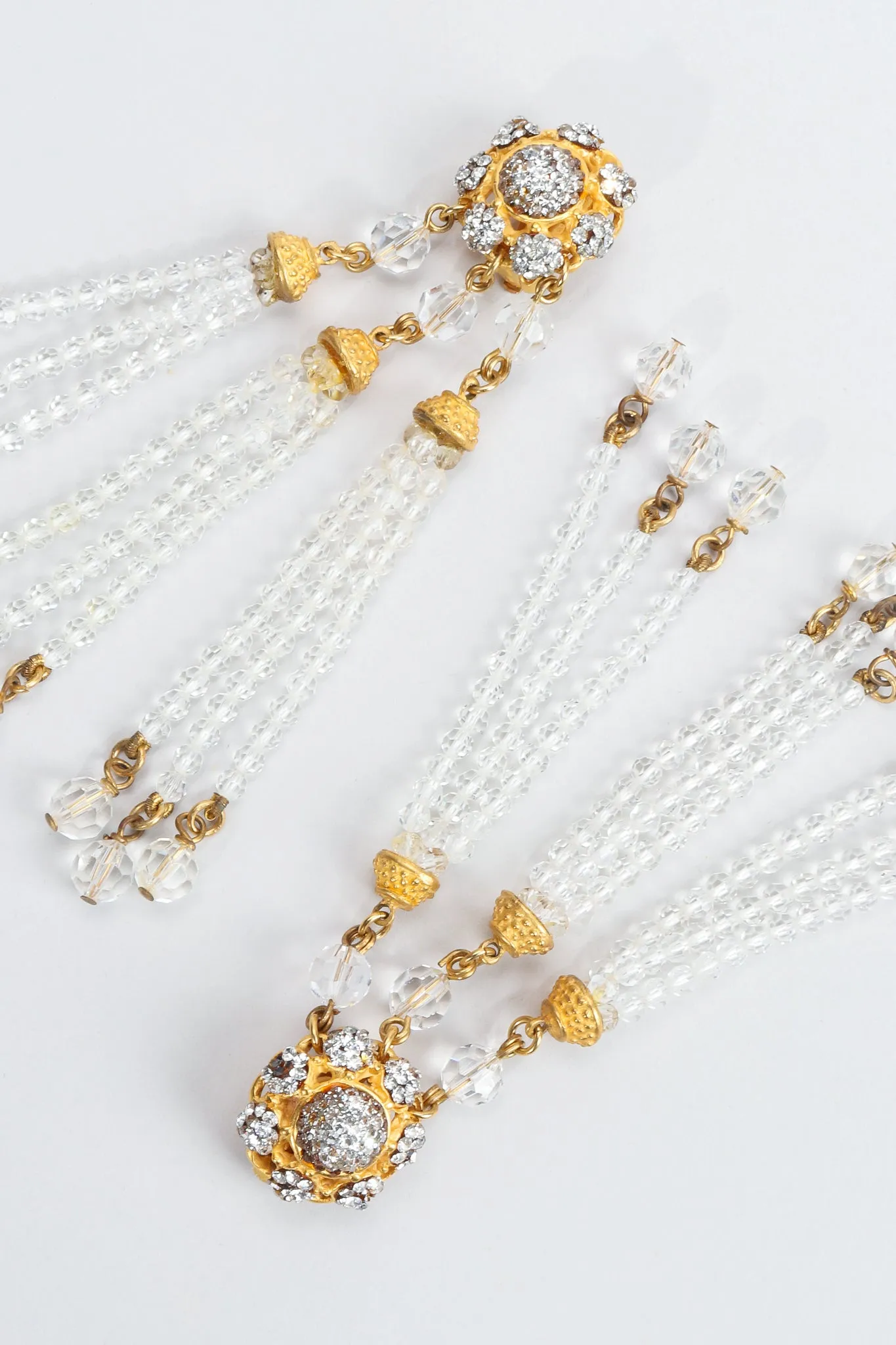 Crystal Chandelier Bead Drop Earrings