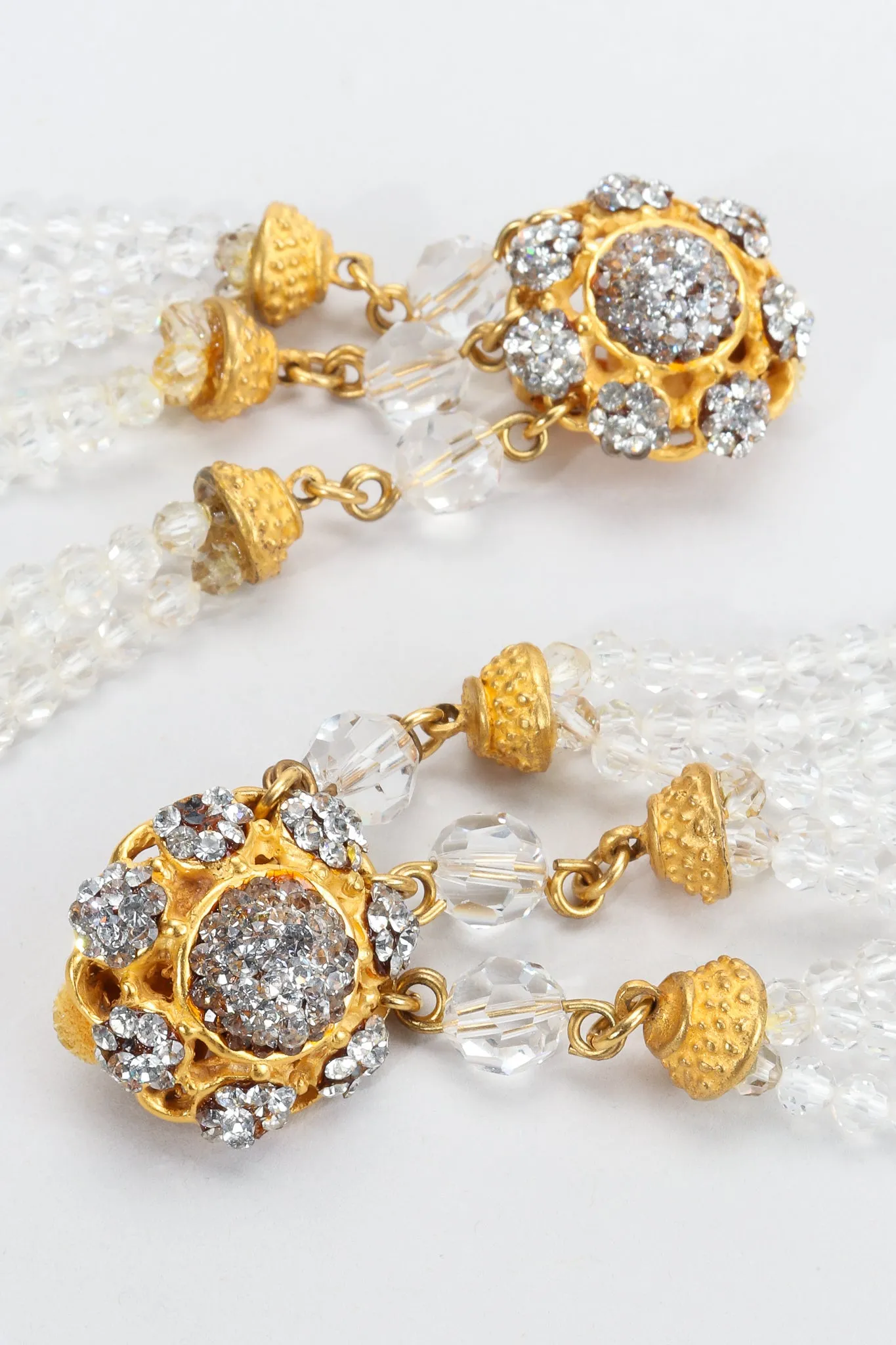 Crystal Chandelier Bead Drop Earrings