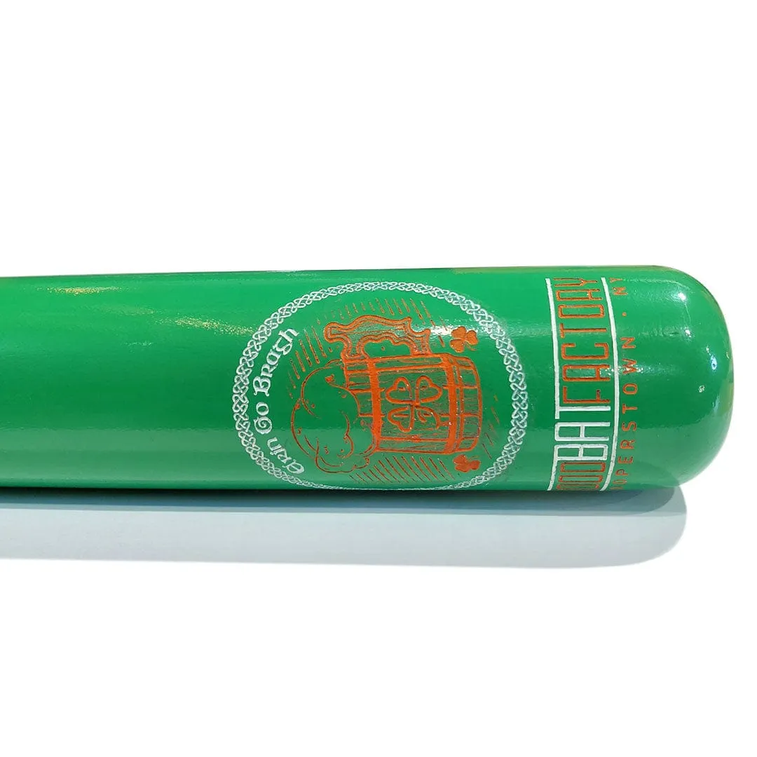 Custom Engraved & Hand Painted Irish Phrase Erin Go Bragh Trophy Bat