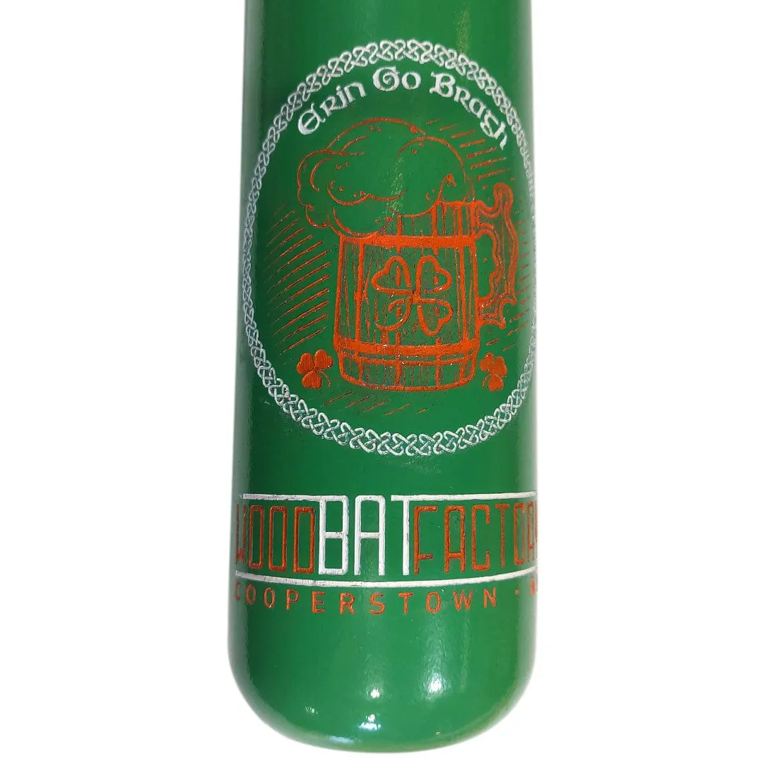 Custom Engraved & Hand Painted Irish Phrase Erin Go Bragh Trophy Bat