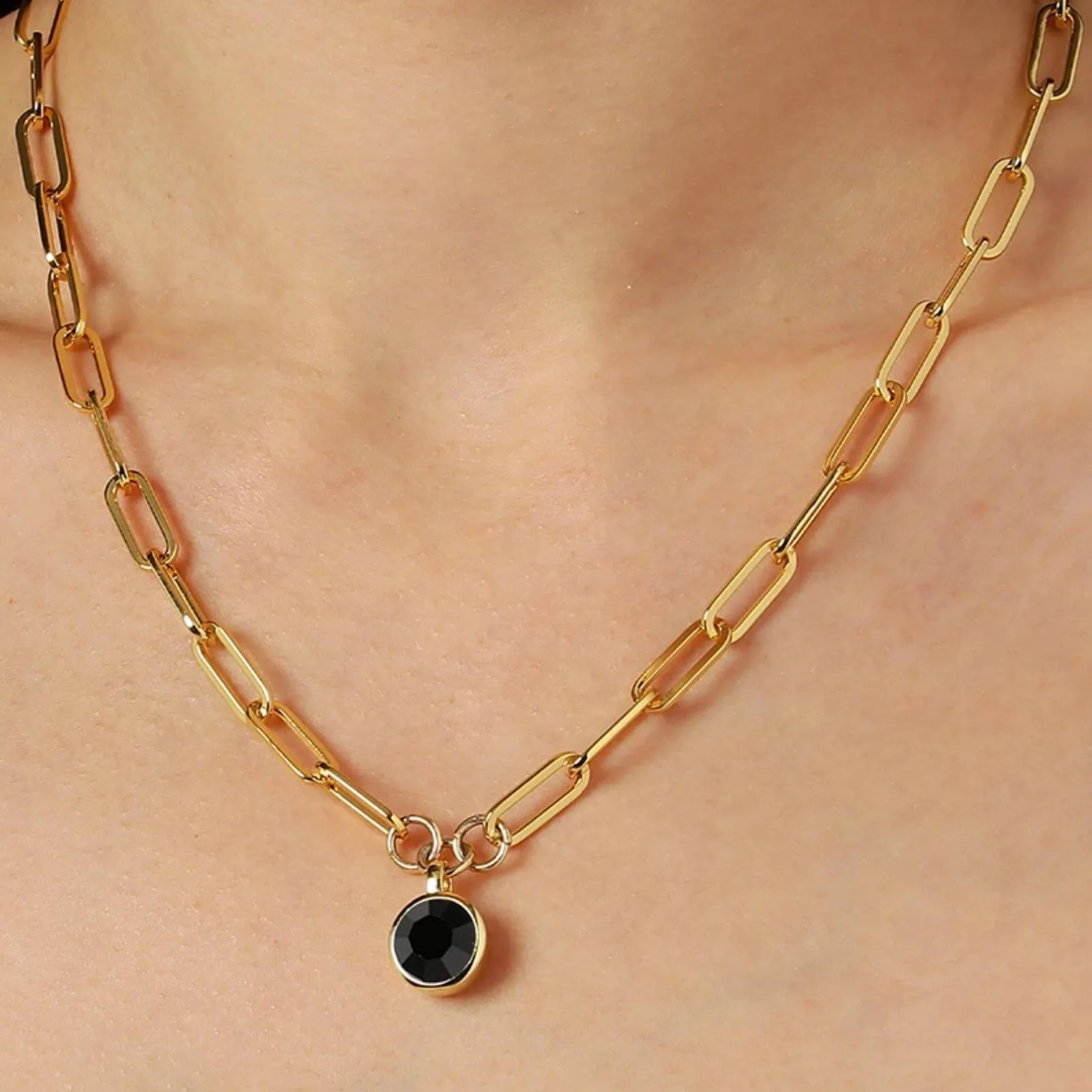 Dyrberg Kern Lisanna Gold Necklace - Black