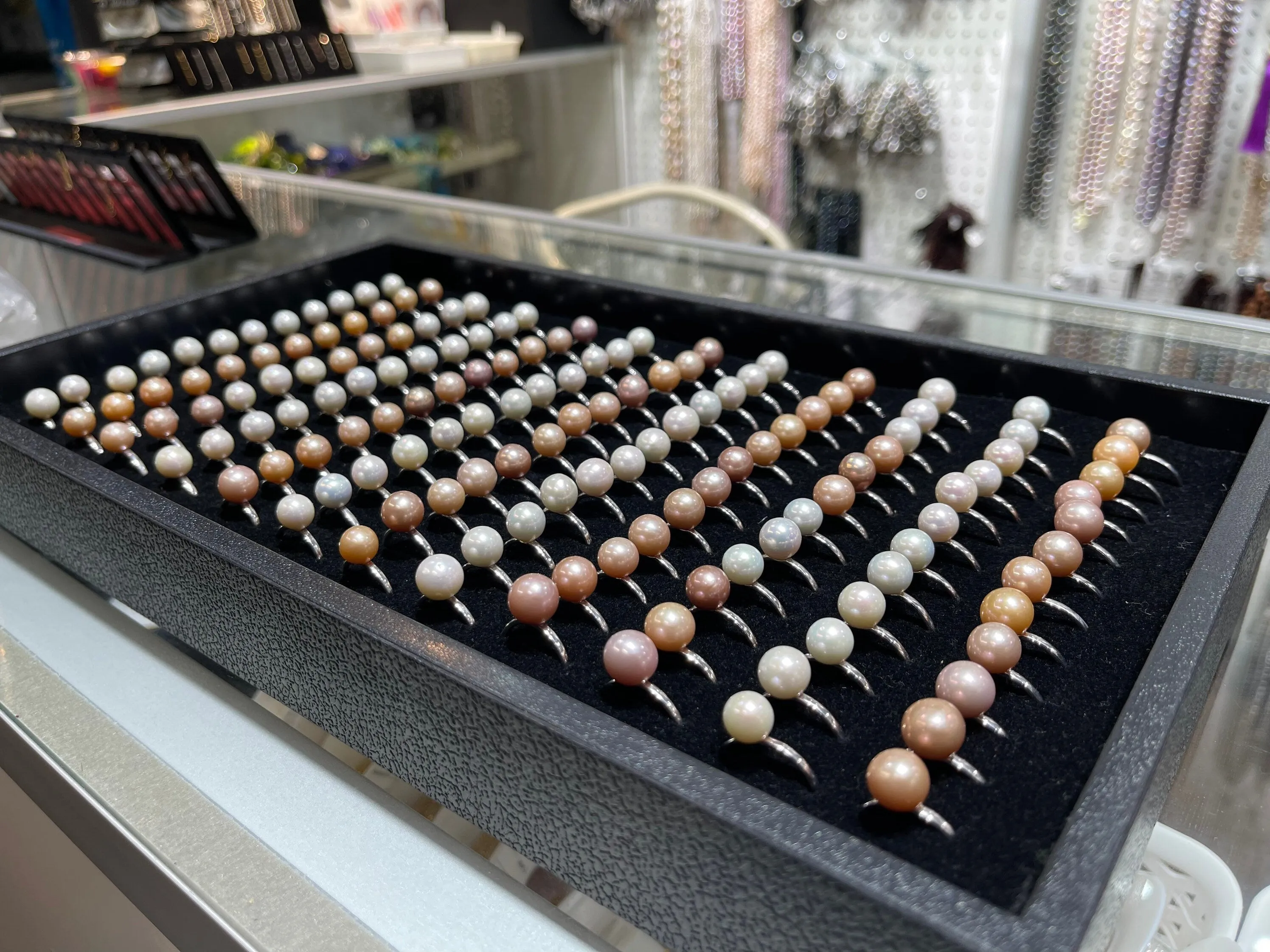 Edison Pearl Sterling Silver Rings