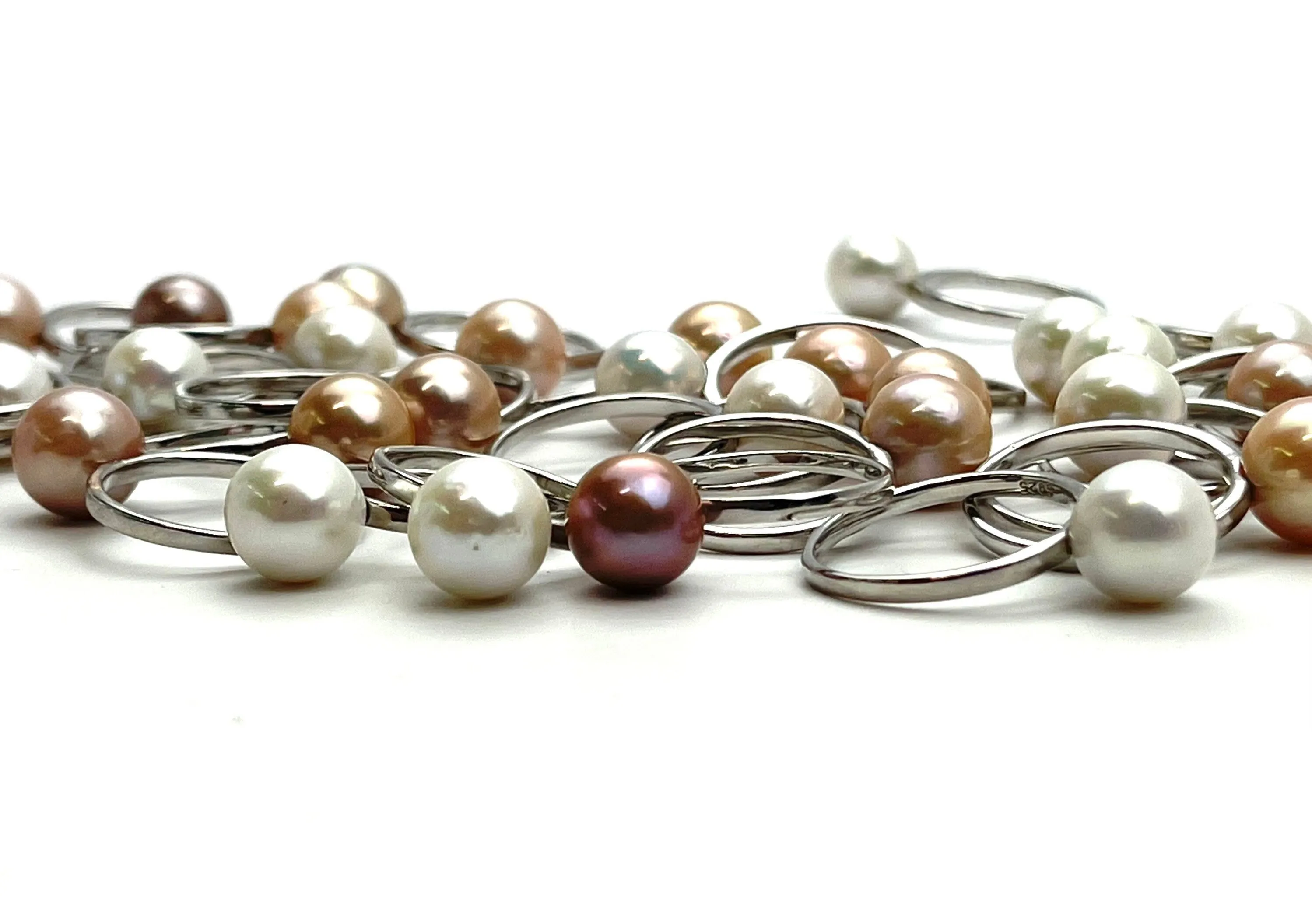 Edison Pearl Sterling Silver Rings