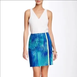 🦚ELIE TAHARI🦚ELVA PLAM MINI SKIRT🦚