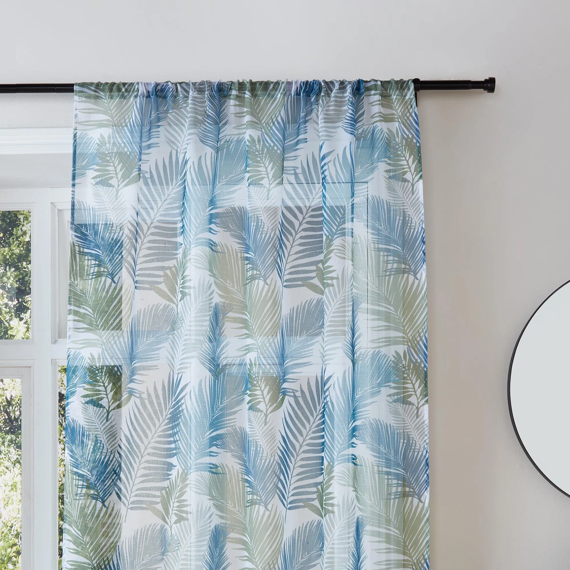 Fusion Tropical Voile Panel - Teal