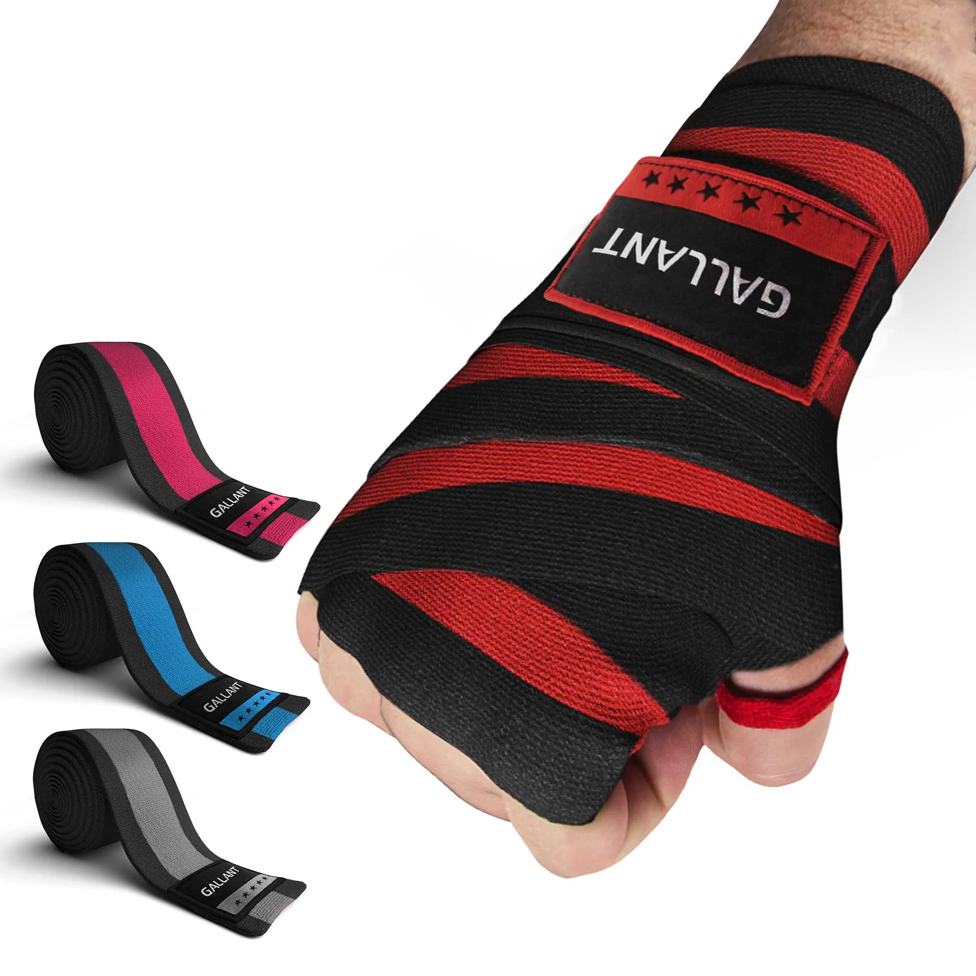 Gallant Heritage Boxing Hand Wraps - Red - Boxing Wrist Wraps
