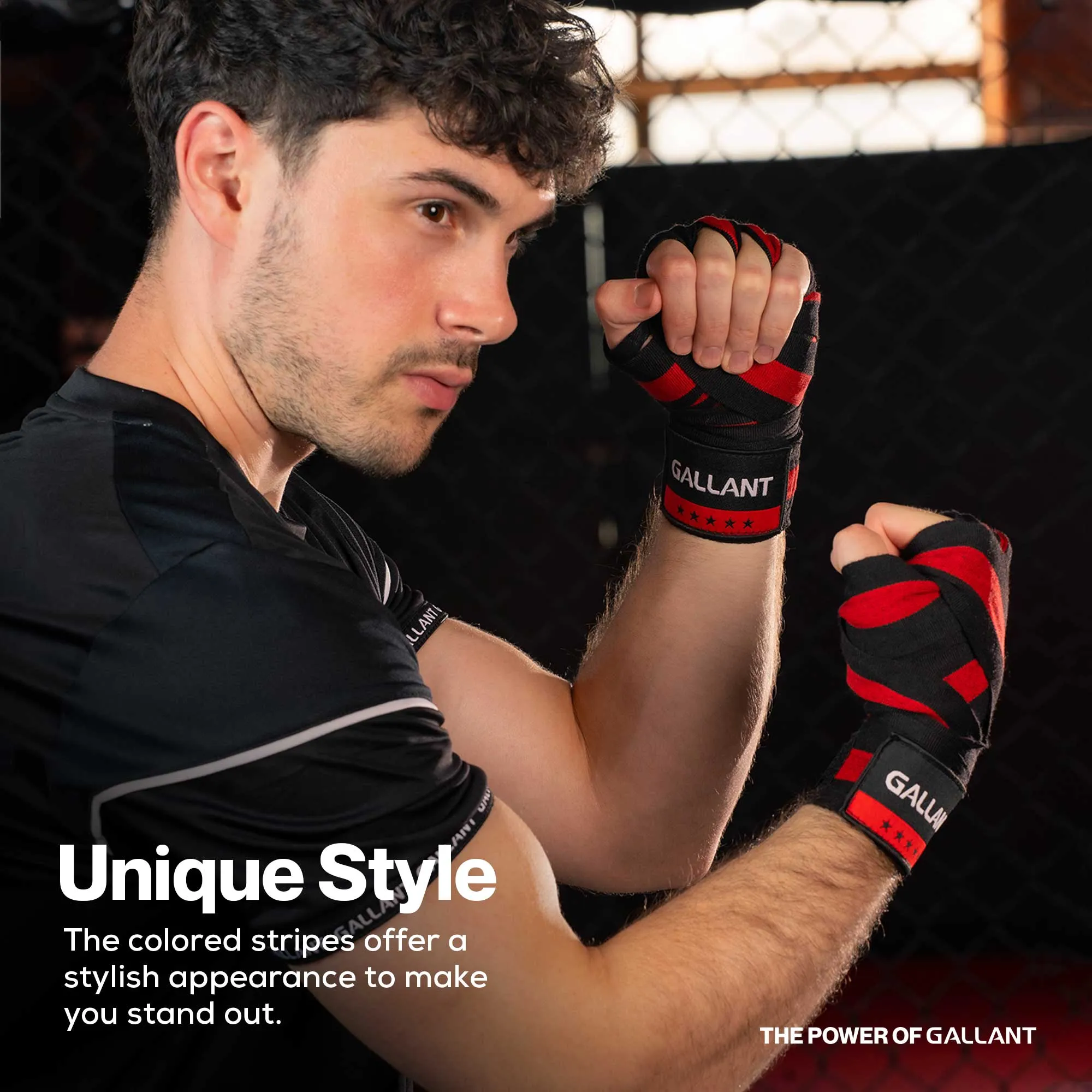 Gallant Heritage Boxing Hand Wraps - Red - Boxing Wrist Wraps