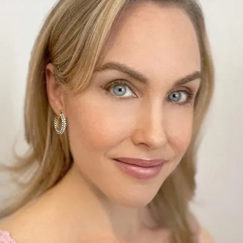 gold pure sparkle hoops