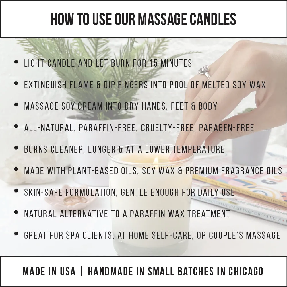 Good Vibes Soy Massage Candle