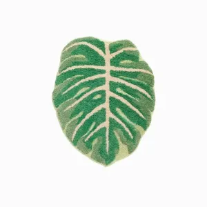 Green Leaf Decorative Bathroom Mat