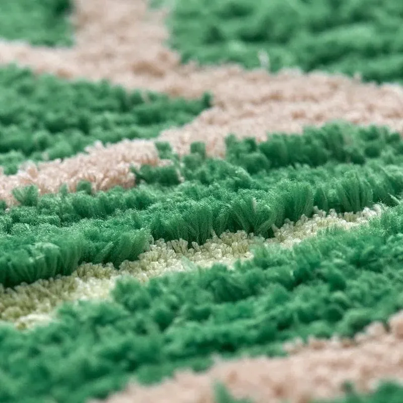 Green Leaf Decorative Bathroom Mat