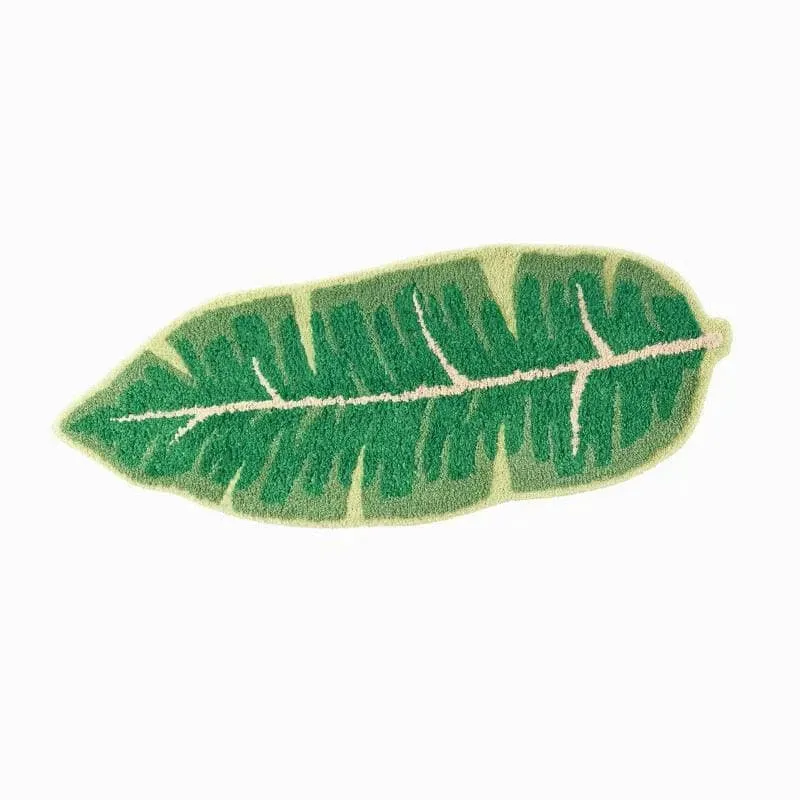 Green Leaf Decorative Bathroom Mat