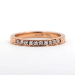 Half Eternity Ring with Diamonds (2MM Width)