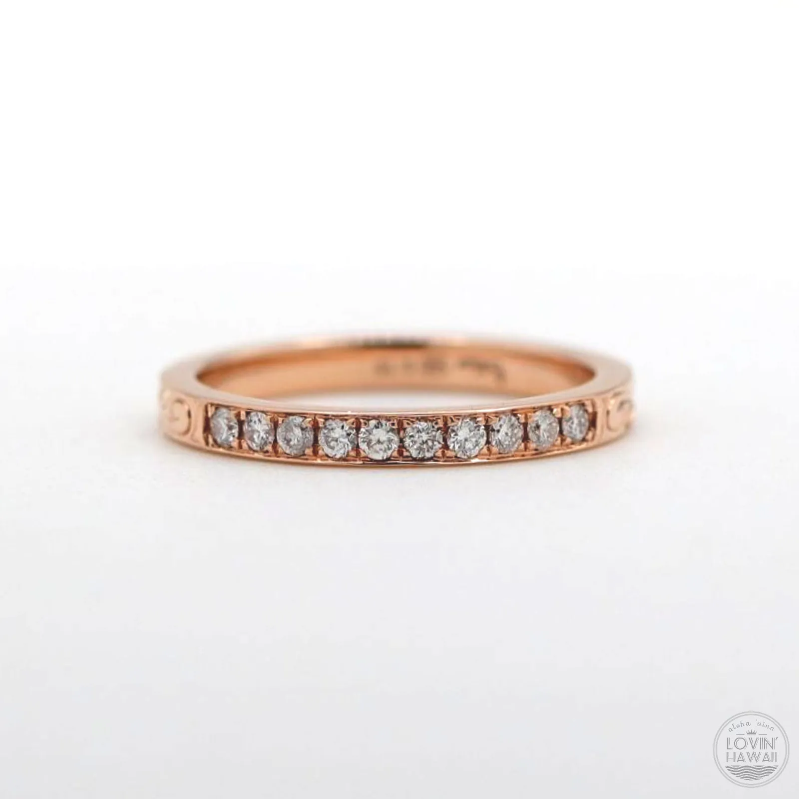Half Eternity Ring with Diamonds (2MM Width)