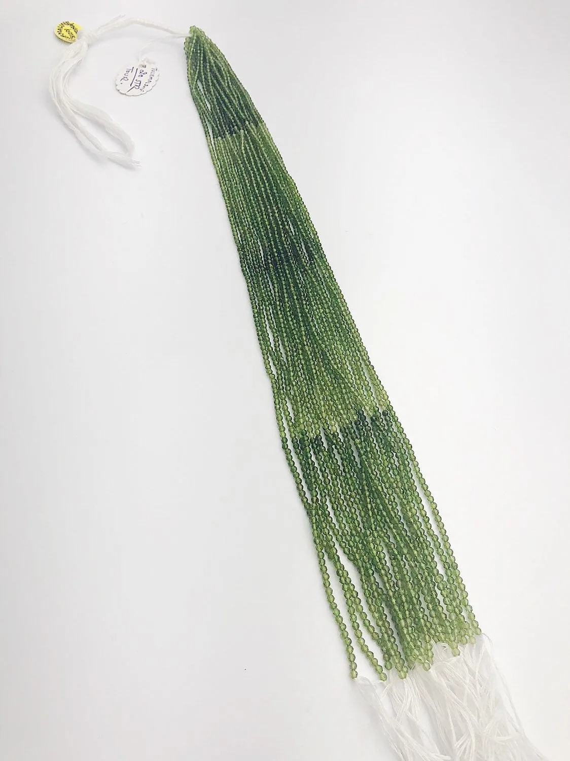 HALF OFF SALE - Green Tourmaline Gemstone Beads, Full Strand, Semi Precious Gemstone, 13"