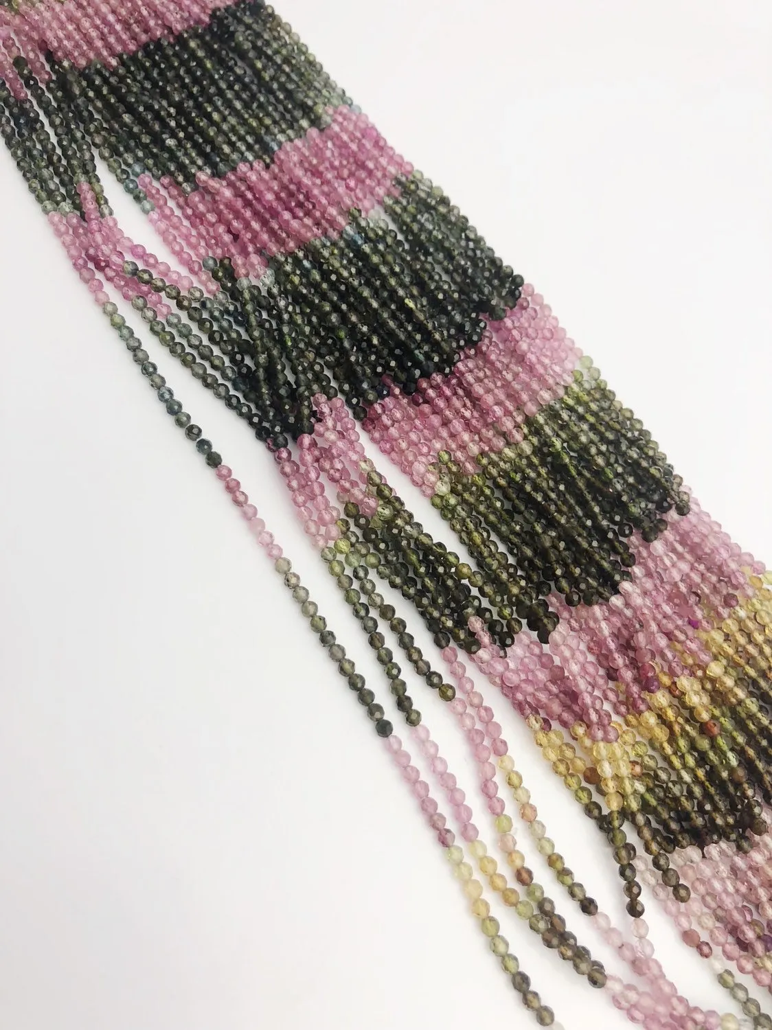 HALF OFF SALE - Watermelon Tourmaline Gemstone Beads, Full Strand, Semi Precious Gemstone, 13"
