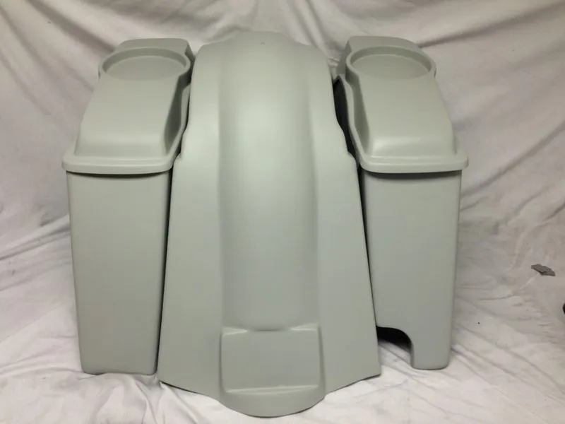 Harley Davidson 6" Heritage Softail Extended Saddlebags 6 x 9 Speaker Lids   Fender Right Cutout