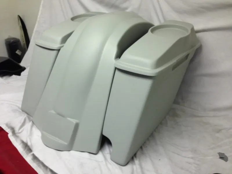 Harley Davidson 6" Heritage Softail Extended Saddlebags 6.5" Speaker Lids   Fender Right Cutout