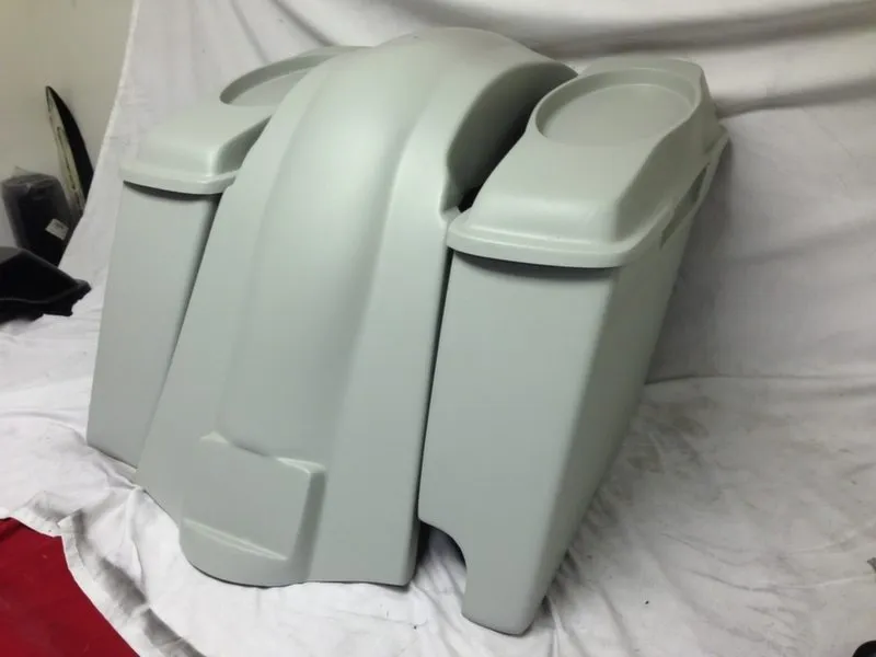 Harley Davidson 6" Heritage Softail Extended Saddlebags 6.5" Speaker Lids   Fender Right Cutout