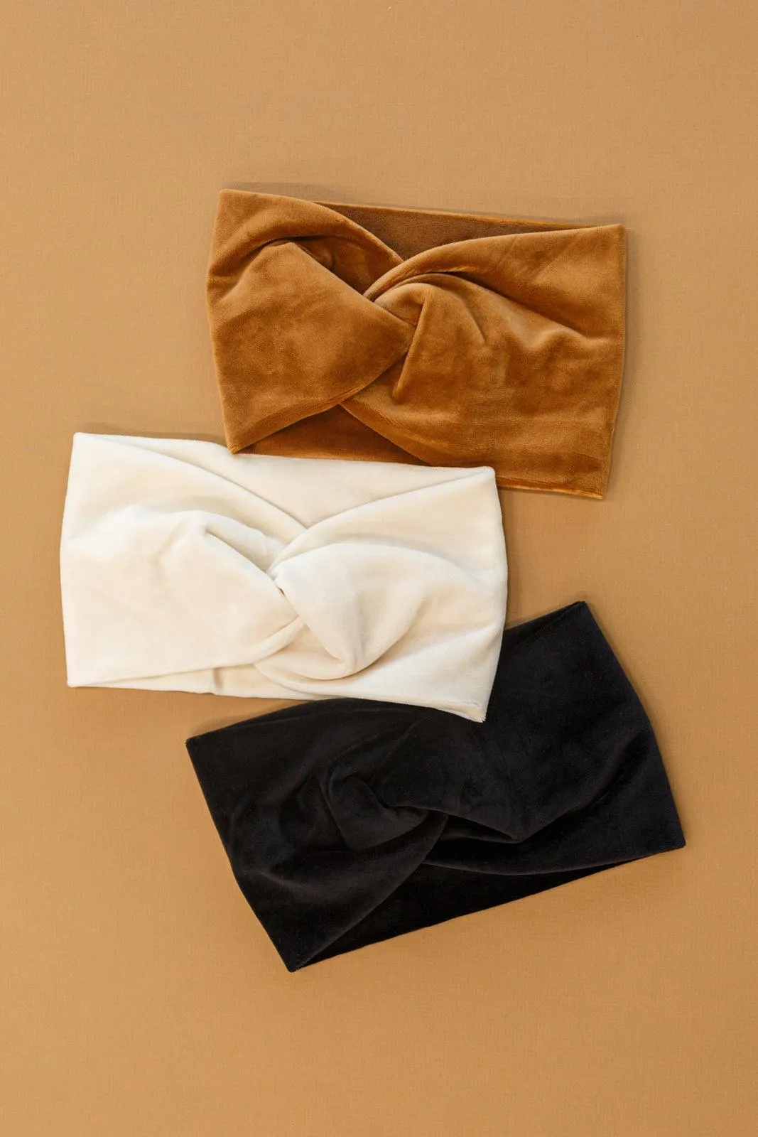 Hazel Blues® | Velvet Twist Headband In Ivory