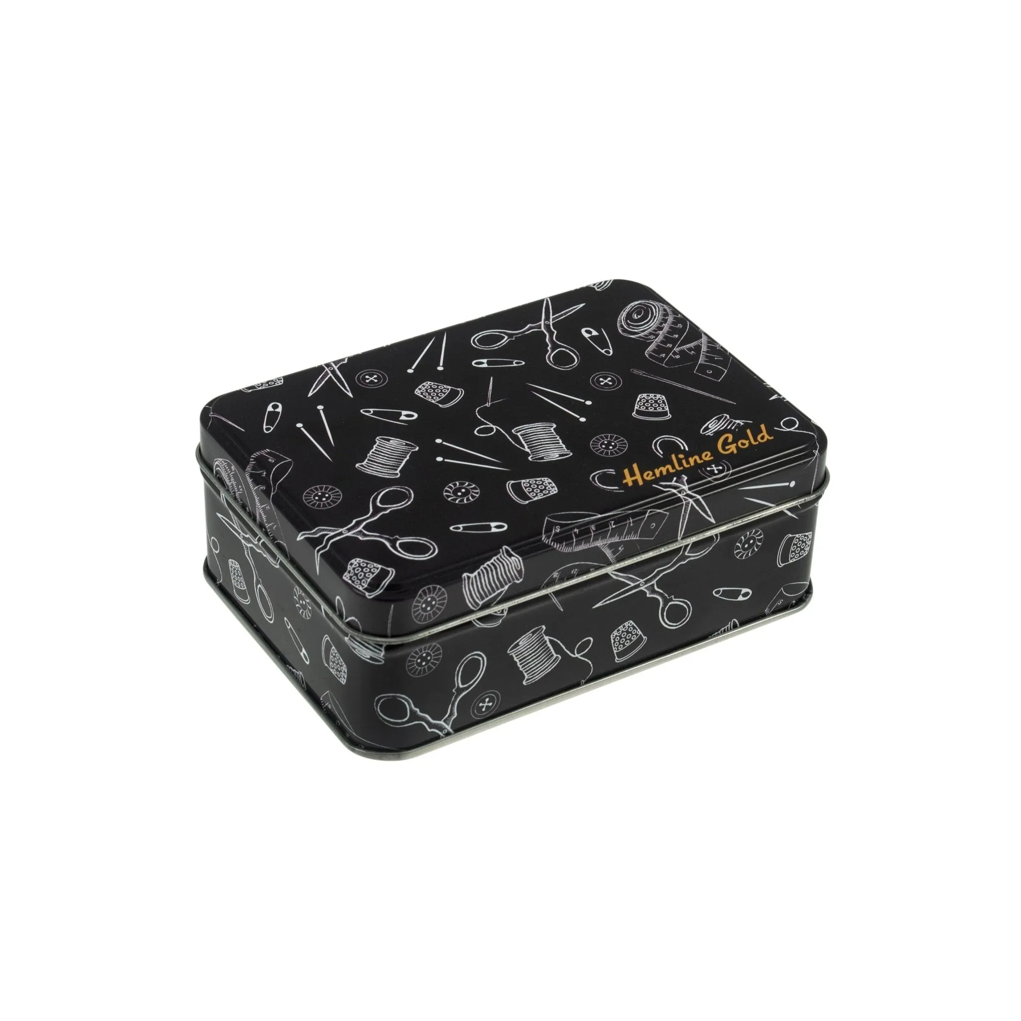 Hemline Gold | Small Sewing Accessories Tin