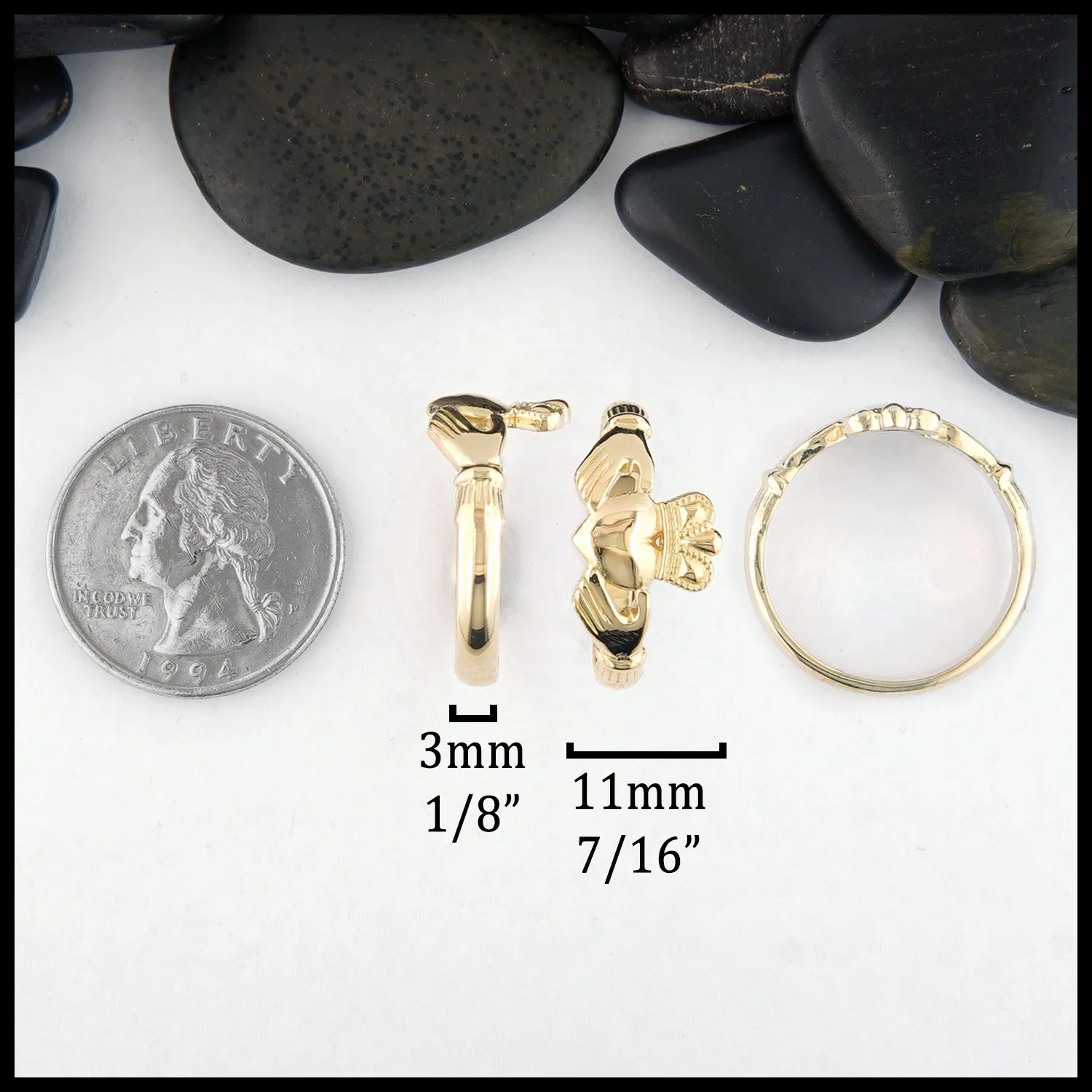Heritage Claddagh Ring in Gold