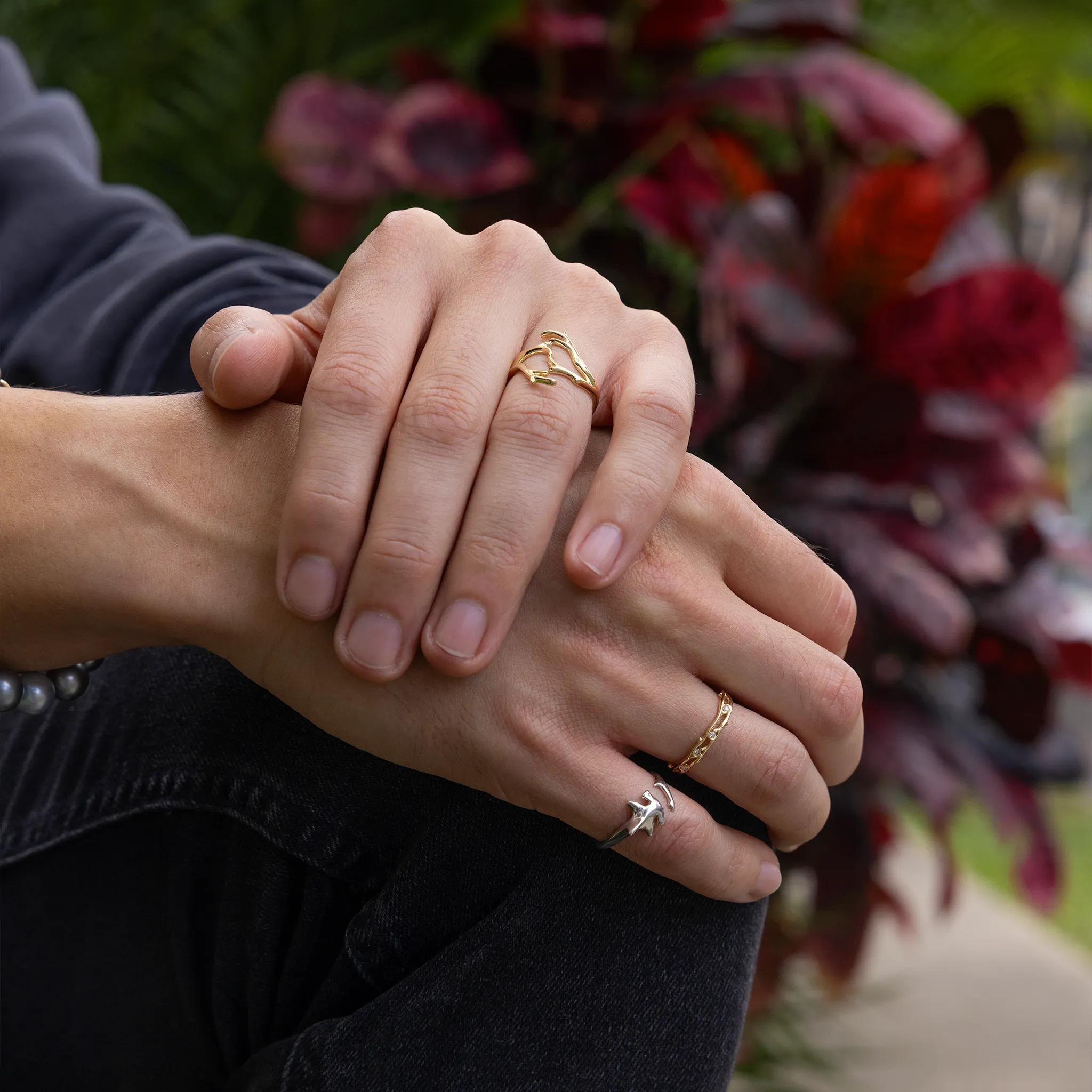 Heritage Ring in Gold with Diamonds