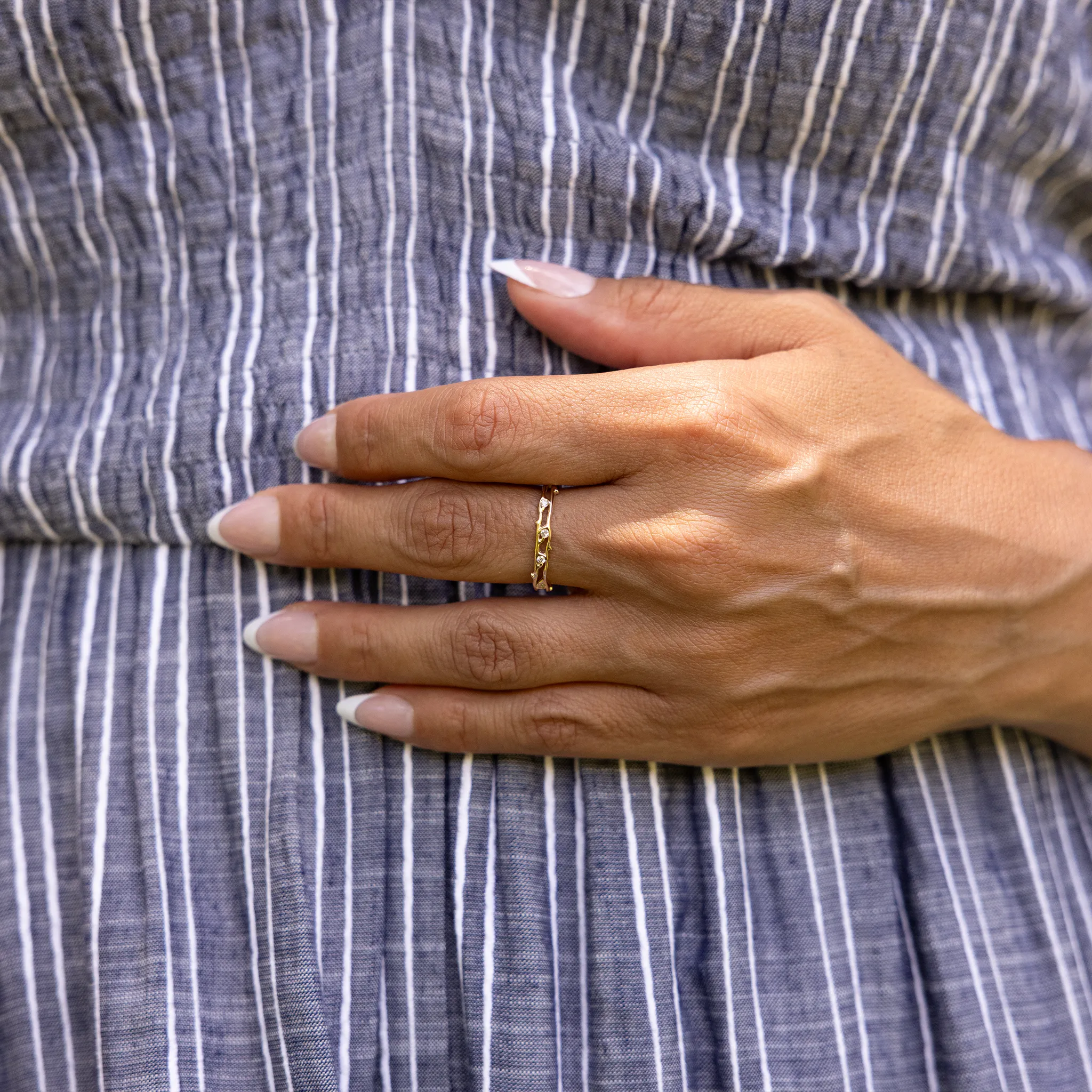 Heritage Ring in Gold with Diamonds