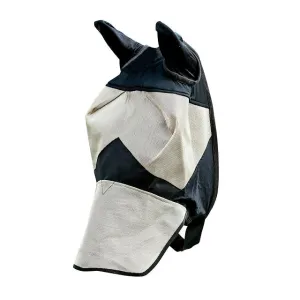 Horze Long Nose Fly Mask Hood Light Brown & Black