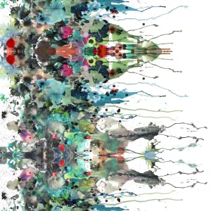 kaleido splatt railroad fabric
