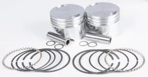 KB Performance KB258.020 Cast Piston Kit (80ci., Flat Top) - .020in. Oversize to 3.518in., 8.7:1 Compression