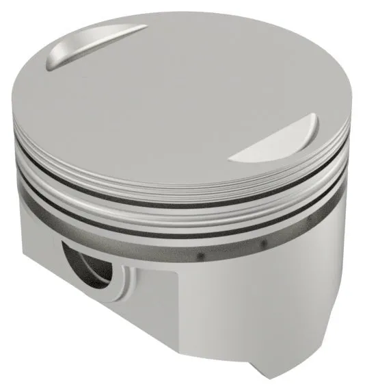 KB Performance KB258.STD Cast Piston Kit (80ci., Flat Top) - Standard Bore 3.498in., 8.7:1 Compression