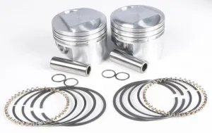 KB Performance KB266.010 Cast Piston Kit (80ci., Domed) - .010in. Oversize to 3.508in., 10.5:1 Compression