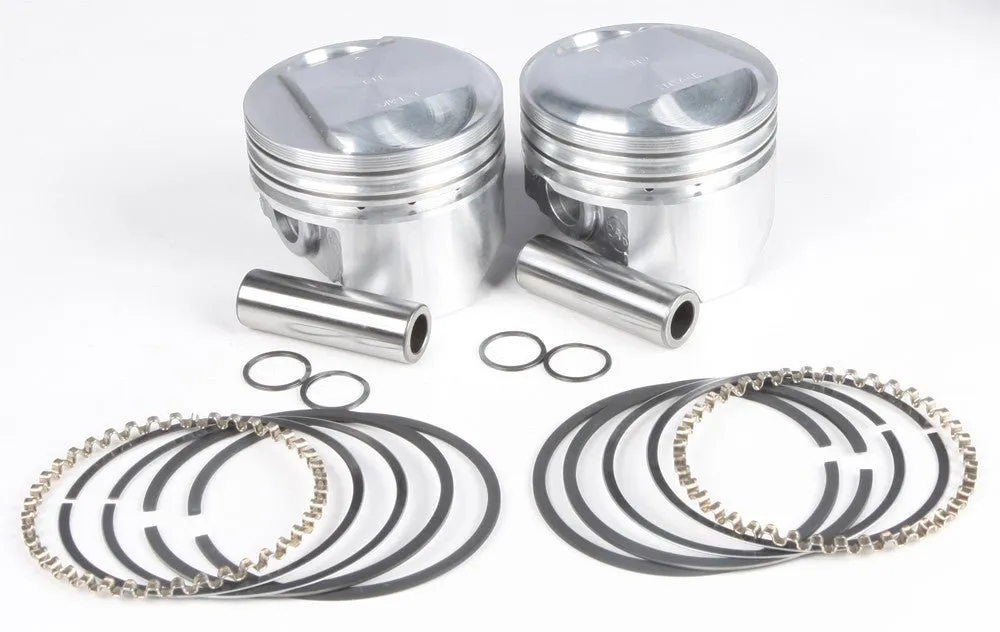 KB Performance KB266.010 Cast Piston Kit (80ci., Domed) - .010in. Oversize to 3.508in., 10.5:1 Compression