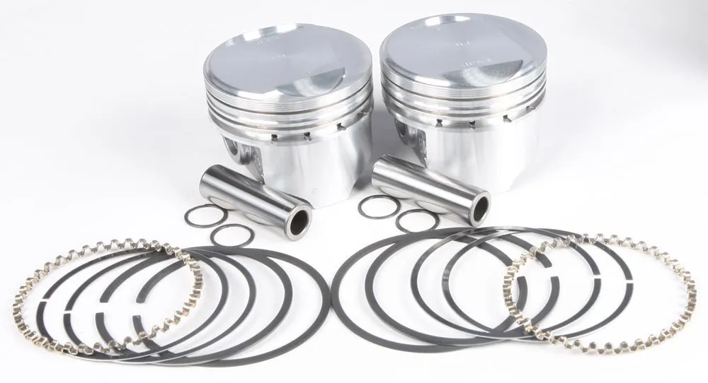 KB Performance KB305.010 Cast Piston Kit (80ci., Domed) - .010in. Oversize to 3.508in., 9.6:1 Compression