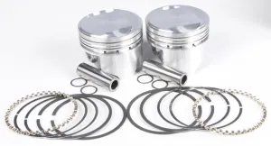 KB Performance KB305.010 Cast Piston Kit (80ci., Domed) - .010in. Oversize to 3.508in., 9.6:1 Compression