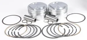 KB Performance KB411.005 Cast Piston Kit (95ci., Domed) - .005in. Oversize to 3.880in., 10.5:1 Compression