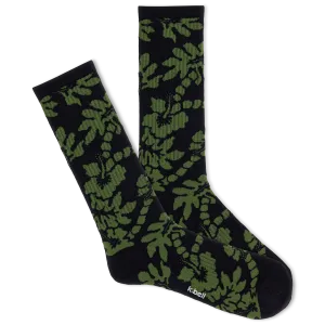 K.Bell Men's Tropical Leaf Active Crew Sock