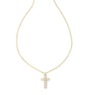 Kendra Scott Gracie Gold Cross Short Pendant Necklace