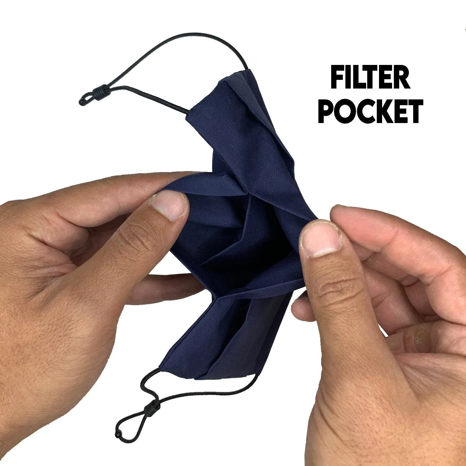Large - 3XL Face Mask with Nose Wire & Soft Adjustable Elastic