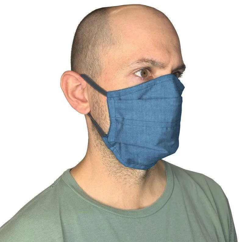 Large - 3XL Face Mask with Nose Wire & Soft Adjustable Elastic